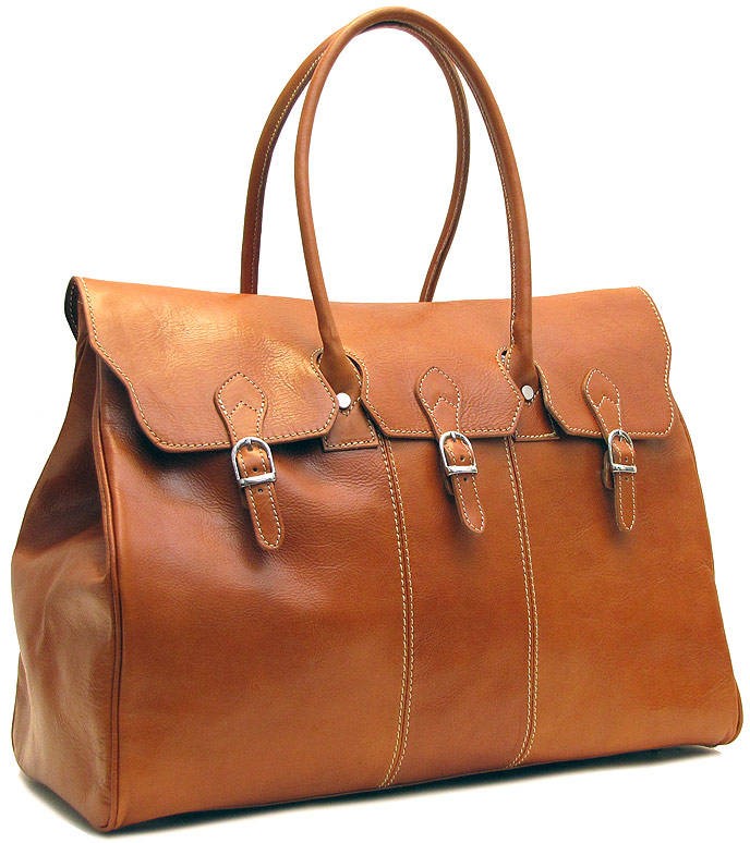 Calfskin Leather Weekend Travel Bag best