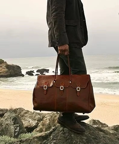 Calfskin Leather Weekend Travel Bag price